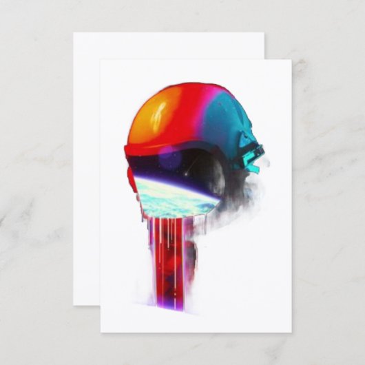 Flat Dankeschön-Karte Dankeskarte (Vorne/Hinten)