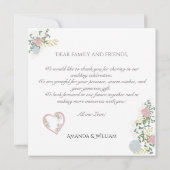 Flat Dankeschön-Karte Dankeskarte (Rückseite)