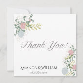 Flat Dankeschön-Karte Dankeskarte (Vorderseite)