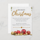 Flat Dankeschön-Karte Dankeskarte (Vorne/Hinten)