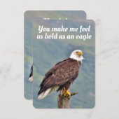 Flat Dankeschön Karte des Adlers (Vorne/Hinten)