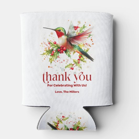 Flat Dankeschön-Karte Dosenkühler (Rückseite)