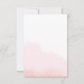 Flat Dankeschön Karte für ein Brautparty. (Rückseite)