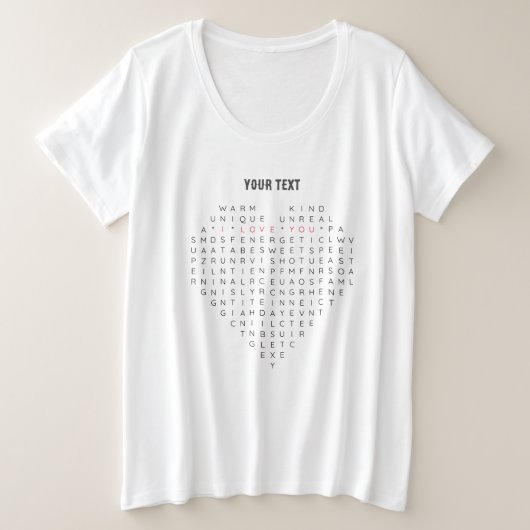 Flat Dankeschön-Karte Große Größe T-Shirt (Design vorne)