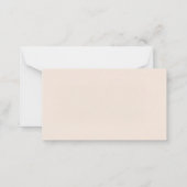 Flat Dankeschön-Karte Mitteilungskarte (Rückseite)