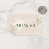 Flat Dankeschön-Karte Mitteilungskarte (Vorderseite/Rückseite Beispiel)