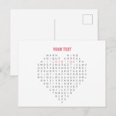 Flat Dankeschön-Karte Postkarte (Vorne/Hinten)