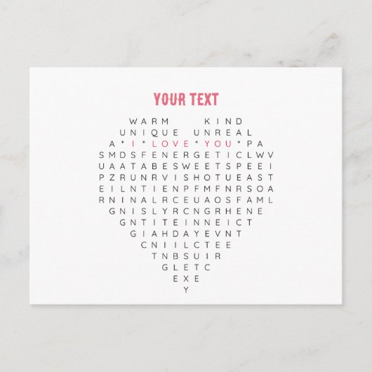 Flat Dankeschön-Karte Postkarte (Vorderseite)
