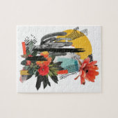 Flat Dankeschön-Karte Puzzle (Horizontal)