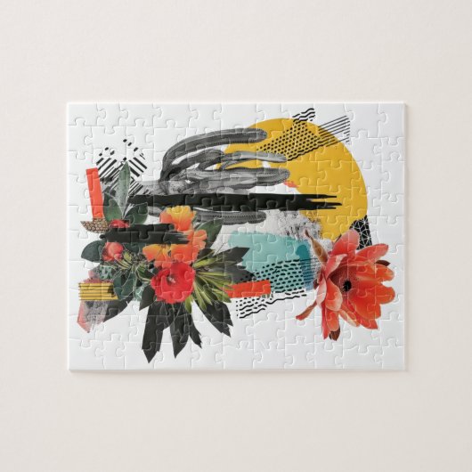 Flat Dankeschön-Karte Puzzle (Horizontal)