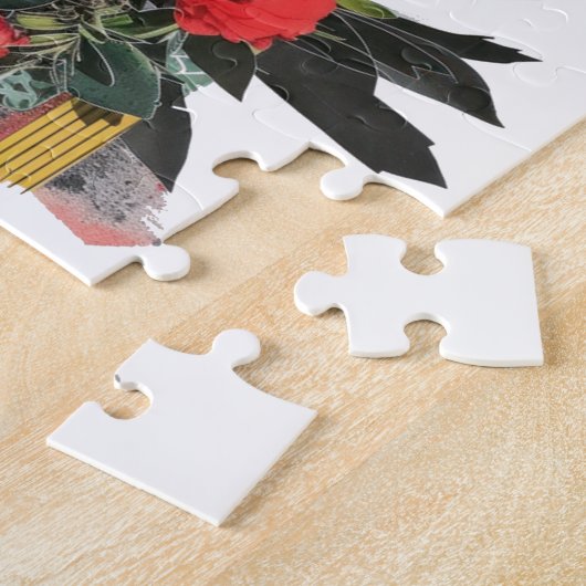 Flat Dankeschön-Karte Puzzle (Seite)