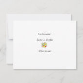 Flat Dankeschön Sympathy Card Dankeskarte (Rückseite)