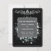 Flat Dark Save the Date Card (Rückseite)