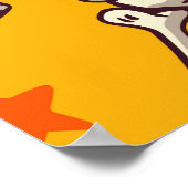 Flat Design Muster Halloween Thema Hintergrund Poster (Ecke)