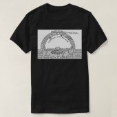 Flat Earth Ancient Cosmology T-Shirt (Design vorne)