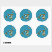 Flat Earth Azimuthal Ädistant Map Stickers (Blatt)