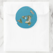 Flat Earth Azimuthal Equidistant AE Map Stickers (Tasche)
