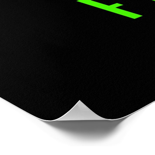 Flat Earth Big Poster (Ecke)