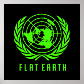 Flat Earth Big Poster (Vorne)