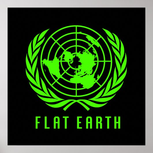 Flat Earth Big Poster (Vorne)