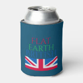 Flat Earth British Can Cooler Dosenkühler (Kanne Vorderseite)