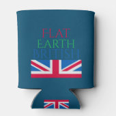 Flat Earth British Can Cooler Dosenkühler (Rückseite)
