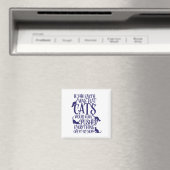 Flat Earth Cat Theory Graphic Funny Earth Day Magnet (In Situ (Geschirrspüler))
