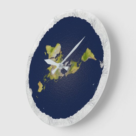 Flat Earth Clock Große Wanduhr (Winkel)
