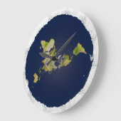 Flat Earth Clock Große Wanduhr (Winkel)