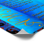 Flat Earth Gedicht Poster (Ecke)