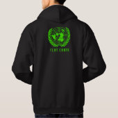 Flat Earth Hoodie (Rückseite)
