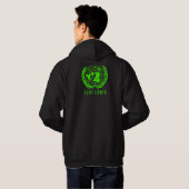 Flat Earth Hoodie (Schwarz voll)
