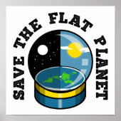 Flat earth in Snowglocke Poster (Vorne)