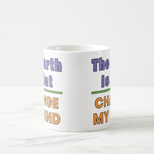 Flat Earth Kaffeetasse (Mittel)