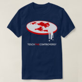 Flat Earth Lehre die Kontroverse T-Shirt (Design vorne)