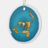 Flat Earth Map Keramikornament (Links)