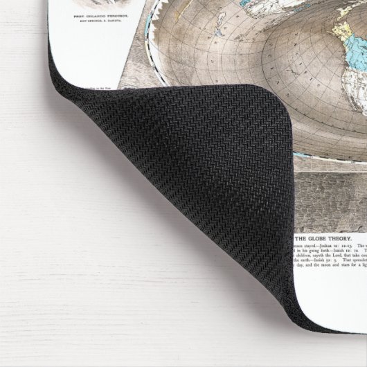 Flat Earth Map Mousepad (Ecke)