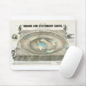 Flat Earth Map Mousepad (Mit Mouse)
