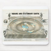 Flat Earth Map Mousepad (Vorne)