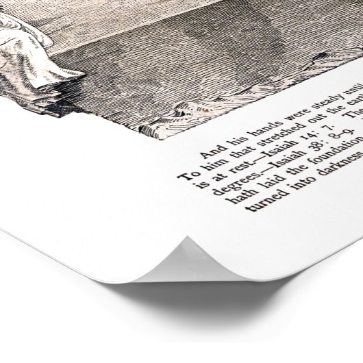 Flat Earth Map Poster (Ecke)