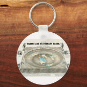 Flat Earth Map Schlüsselanhänger (Vorderseite)