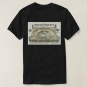 Flat Earth Map Science Denial T-Shirt (Design vorne)