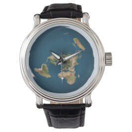 Flat Earth Map von US Geological Survey Armbanduhr