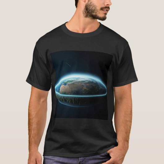Flat Earth Perspektive T-Shirt (Vorderseite)