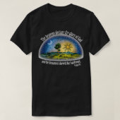 Flat Earth Psalm 191 Das Firmament Schwarz T-Shirt (Design vorne)