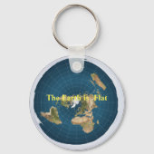 Flat Earth Schlüsselanhänger (Vorderseite)