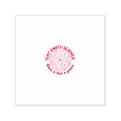 Flat Earth Science like a Pizza Earthers glaubte Permastempel (Design)