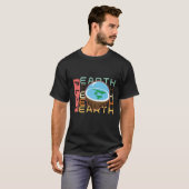 Flat Earth Society Flat Earl Flat Earth 2 T-Shirt (Vorne ganz)