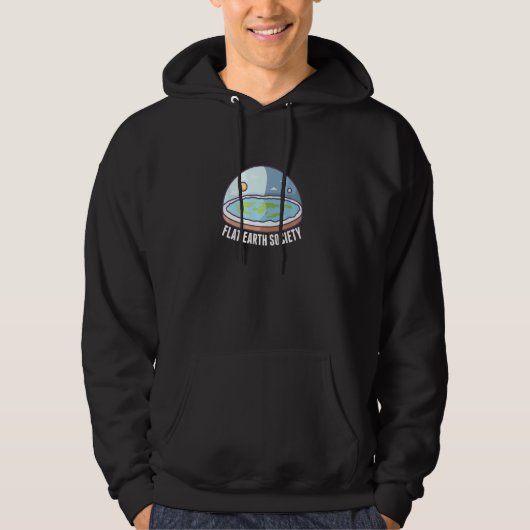 Flat Earth Society Hoodie (Vorderseite)