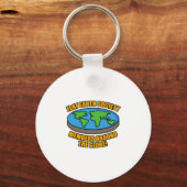 Flat Earth Society Members Schlüsselanhänger (Vorderseite)